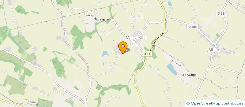 localisation de l'entreprise CHARPENTES LAURAGAISES  MASCARVILLE