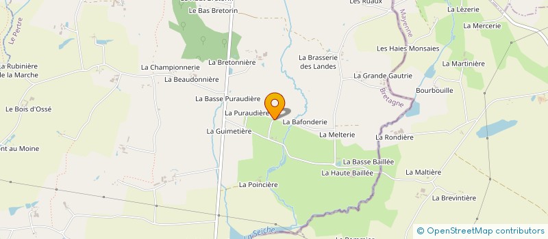 localisation de l'entreprise CHARPENTES MENUISERIES DE L OUEST à ETRELLES