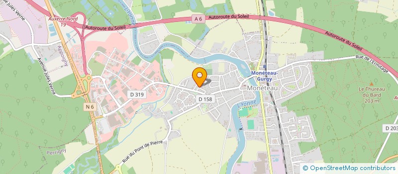localisation de l'entreprise CHARPENTES MONETOISES à MONETEAU