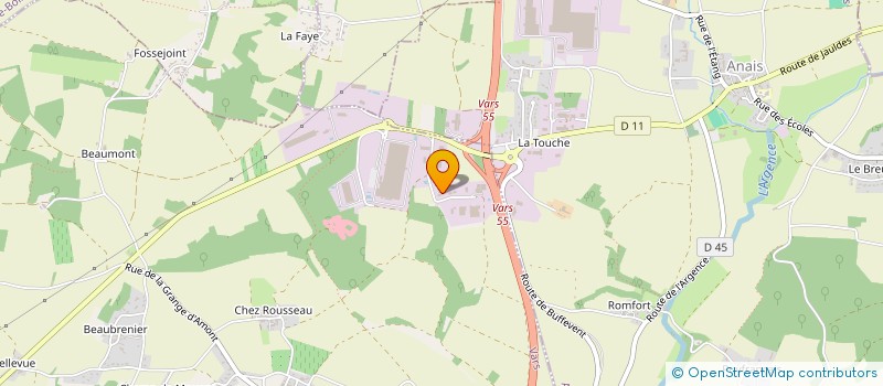 localisation de l'entreprise CHARPENTES NOUVELLE AQUITAINE à VARS