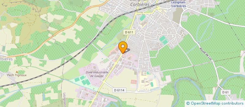 localisation de l'entreprise CHARPENTES OCCITANE à LEZIGNAN-CORBIERES