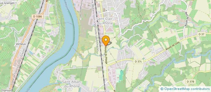 localisation de l'entreprise CHARPENTES SAINT CLAIR  SAINT-CLAIR-DU-RHONE