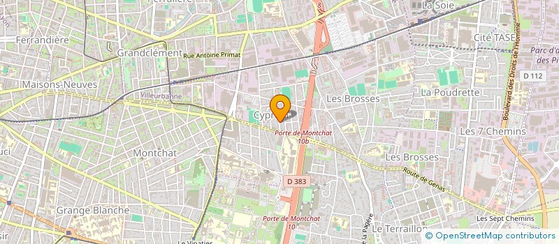 localisation de l'entreprise CHARPENTES SAINT-JACQUES  VILLEURBANNE