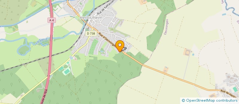 localisation de l'entreprise CHARPENTES SCHMITT  HERBITZHEIM