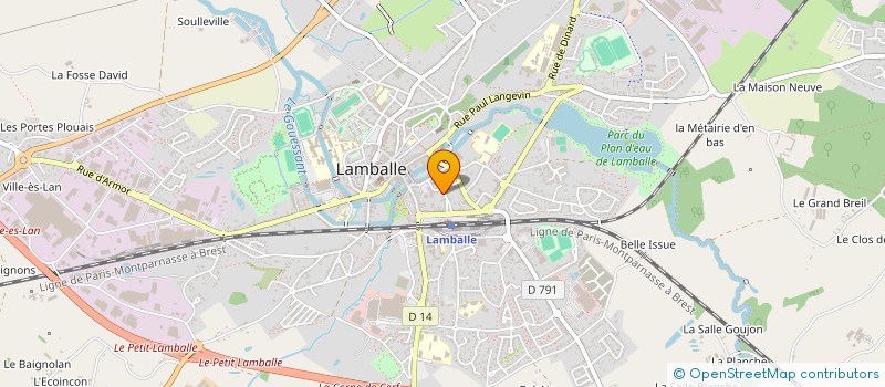 localisation de l'entreprise CHARPENTIER  LAMBALLE-ARMOR