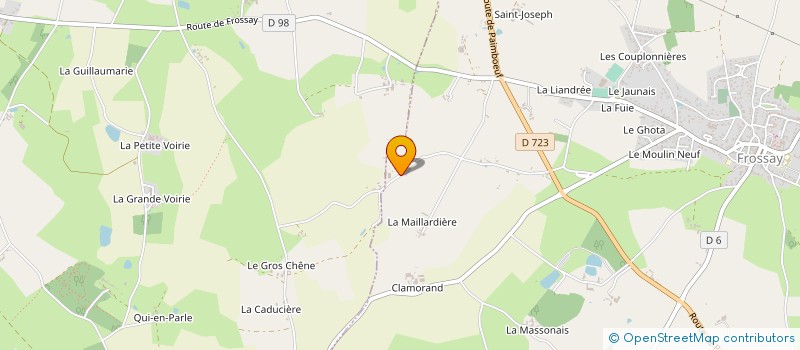 localisation de l'entreprise CHARPENTIER à FROSSAY