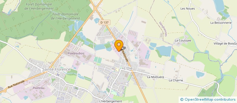 localisation de l'entreprise CHARPENTIER TRAVAUX PUBLICS à L' OIE