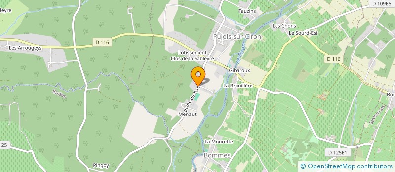 localisation de l'entreprise CHARPENTIERS COUVREURS D AQUITAINE à CASTETS ET CASTILLON