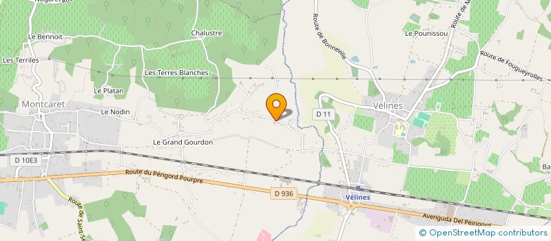 localisation de l'entreprise CHARPENTIERS-COUVREURS DU VELINOIS  MONTCARET