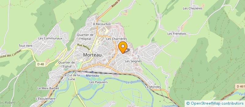 localisation de l'entreprise CHARPIER RIEME à MORTEAU