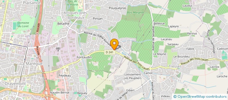 localisation de l'entreprise CHARQUISE  ARTIGUES-PRES-BORDEAUX