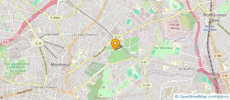 localisation de l'entreprise CHARRAD FRERES à MONTREUIL