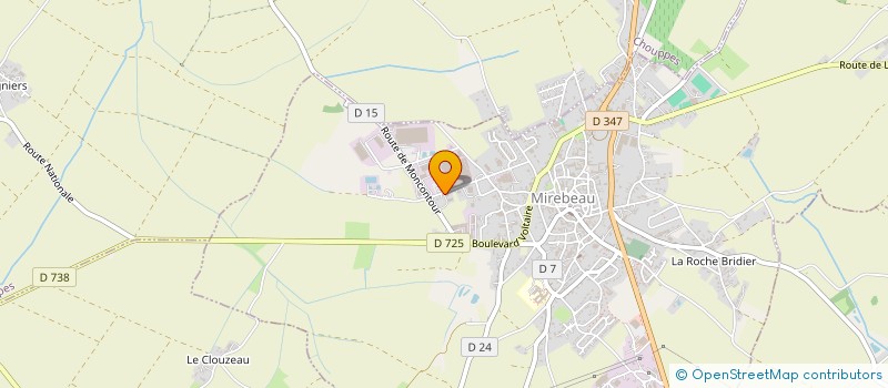 localisation de l'entreprise CHARRAIS à MIREBEAU