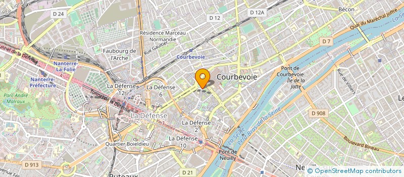 localisation de l'entreprise CHARRAS ESPACE CADEAUX à COURBEVOIE