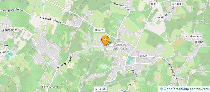 localisation de l'entreprise CHARRAULT WIP  SAINT-CAPRAIS-DE-BORDEAUX