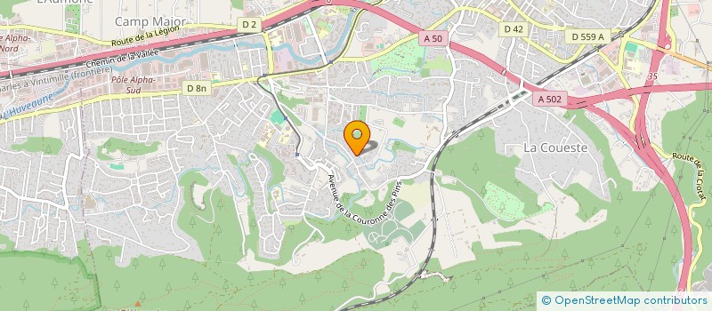 localisation de l'entreprise CHARREL FLEURS  AUBAGNE