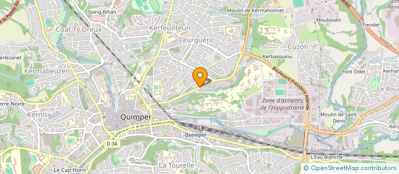 localisation de l'entreprise CHARRET COZIC INDIVISION à QUIMPER