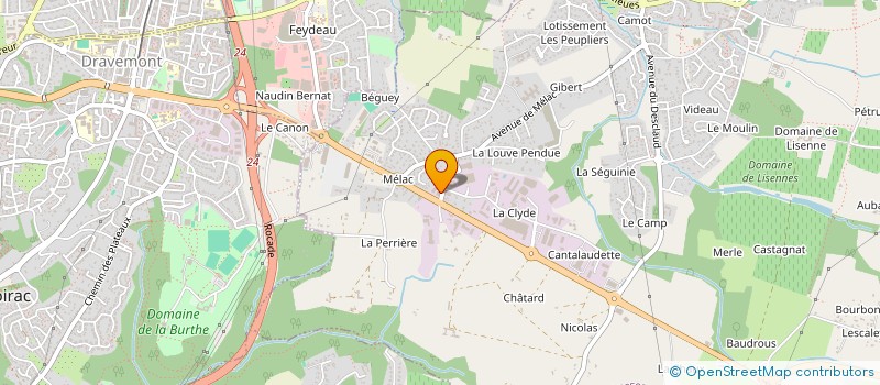 localisation de l'entreprise CHARRIAUT à TRESSES