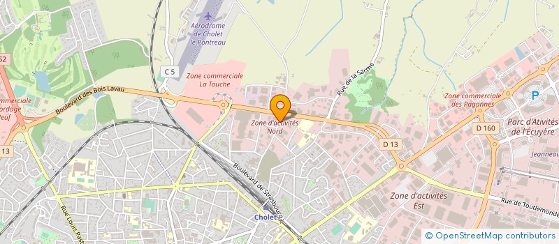 localisation de l'entreprise CHARRIER à CHOLET
