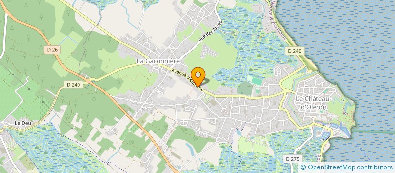 localisation de l'entreprise CHARRIER à LE CHATEAU-D'OLERON
