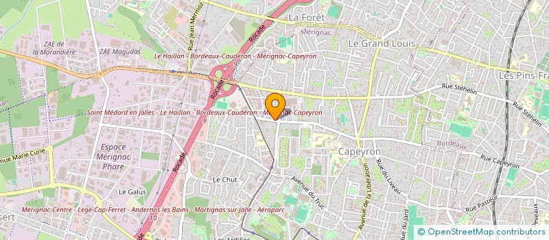 localisation de l'entreprise CHARRIER  MERIGNAC