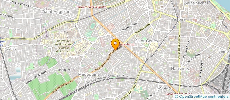 localisation de l'entreprise CHARRIER ALAIN ET FRANCOIS à BORDEAUX