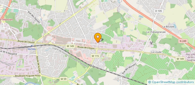 localisation de l'entreprise CHARRIER ELECTRICITE à BASSE-GOULAINE