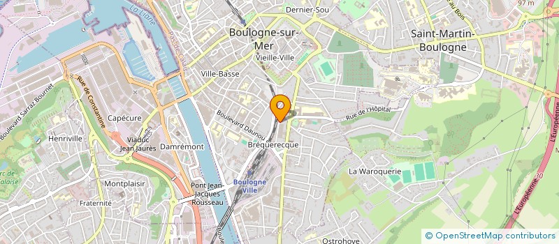 localisation de l'entreprise CHARRIER IMMO  BOULOGNE SUR MER