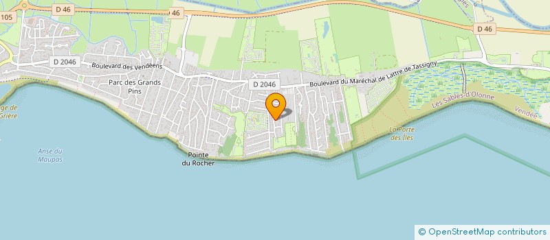 localisation de l'entreprise CHARRIER SAS à LA TRANCHE-SUR-MER