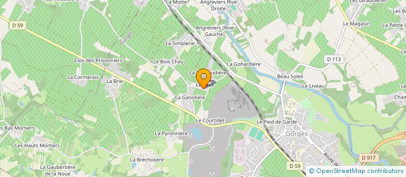 localisation de l'entreprise CHARRIER SEBASTIEN à CUGAND