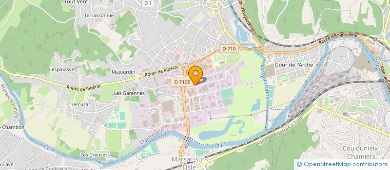 localisation de l'entreprise CHARRIERE BOIS à MARSAC-SUR-L'ISLE