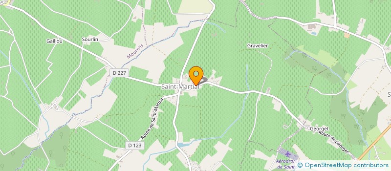 localisation de l'entreprise CHARRITTE J.P.  SAINT-MARTIAL