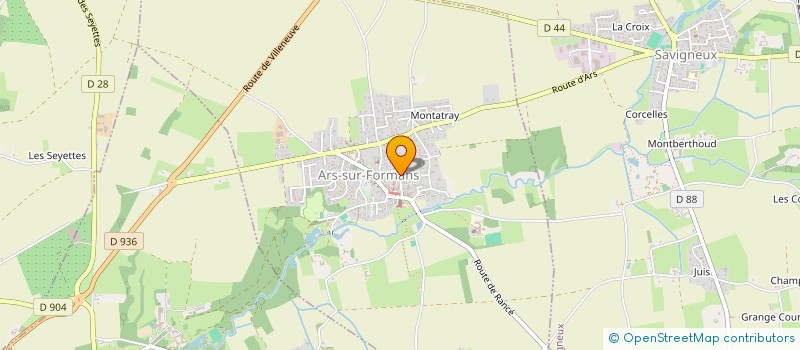 localisation de l'entreprise CHARRODIN  ARS-SUR-FORMANS
