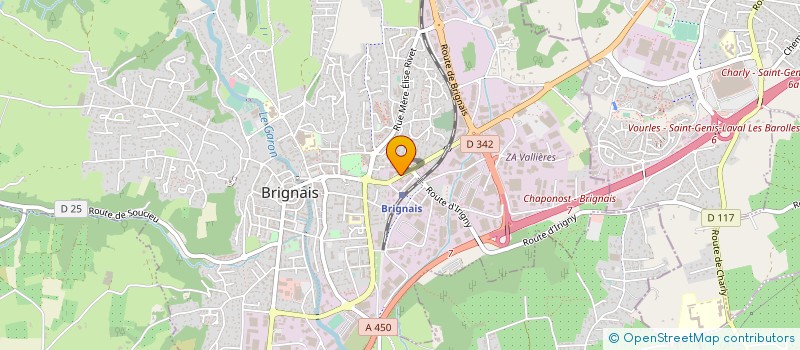 localisation de l'entreprise CHARROIN SA à BRIGNAIS