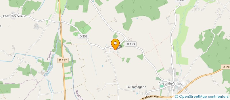 localisation de l'entreprise CHARRON JEAN-PIERRE ET BRIGITTE  NIEUL-LE-VIROUIL