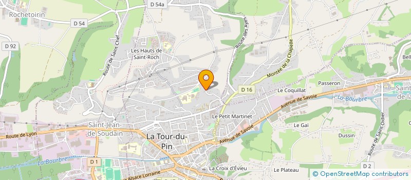 localisation de l'entreprise CHARRON MONTAGNE  LA TOUR-DU-PIN