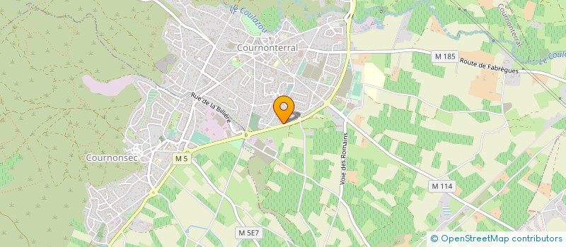 localisation de l'entreprise CHARROU CONSTRUCTION  COURNONTERRAL