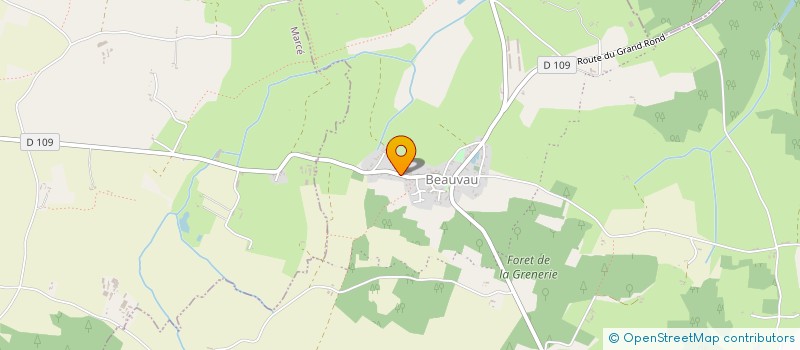 localisation de l'entreprise CHARRUAU COUVERTURE  JARZE VILLAGES