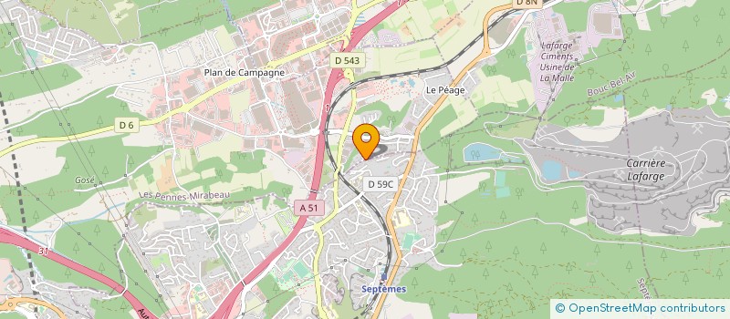 localisation de l'entreprise CHARTEC à SEPTEMES-LES-VALLONS