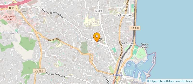 localisation de l'entreprise CHARTERMINUTE à ANTIBES