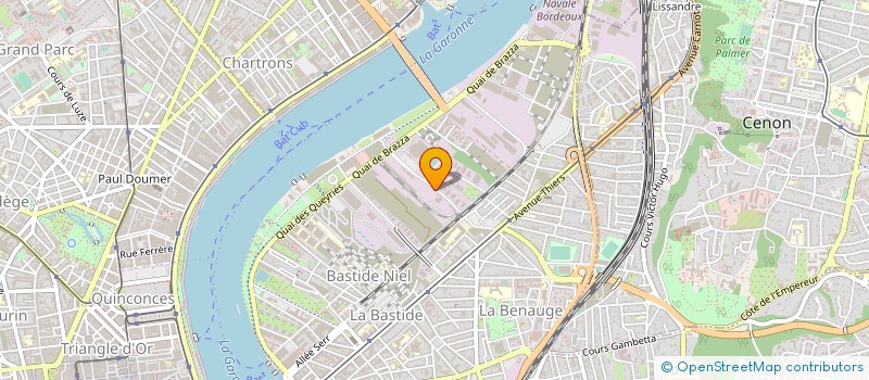 localisation de l'entreprise CHARTERS ET VOYAGES à BORDEAUX