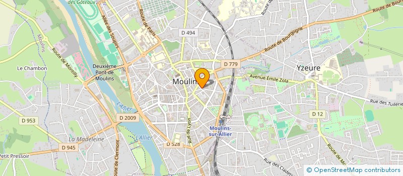 localisation de l'entreprise CHARTIER CENTRE BETAIL à MOULINS