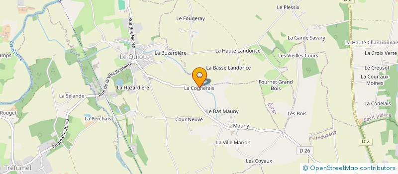 localisation de l'entreprise CHARTIER PIERRICK  SAINT-JUVAT