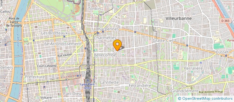 localisation de l'entreprise CHARTOM à VILLEURBANNE