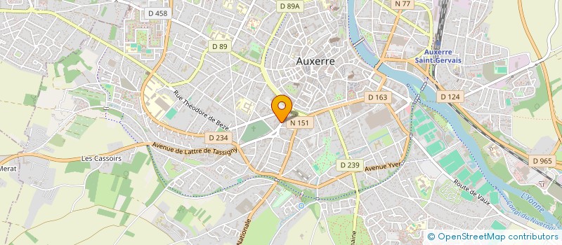 localisation de l'entreprise CHARTON-MAITRE à AUXERRE