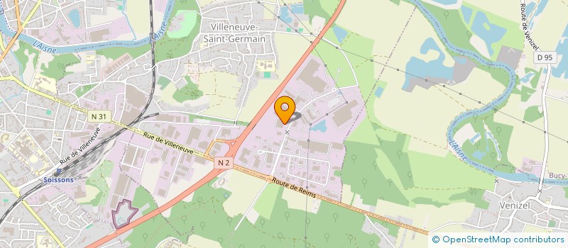 localisation de l'entreprise CHARTRES 2  VILLENEUVE-SAINT-GERMAIN