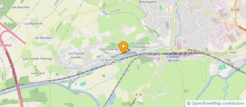 localisation de l'entreprise CHARTRES  MONTVAL-SUR-LOIR