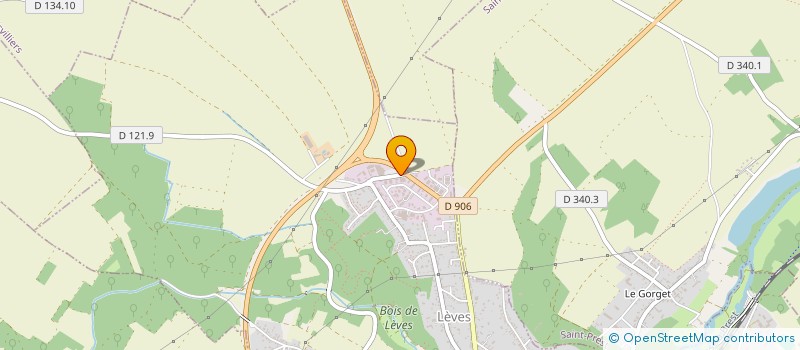 localisation de l'entreprise CHARTRES AMIANTE à LEVES