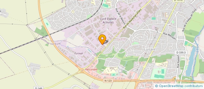 localisation de l'entreprise CHARTRES AUTOMOBILES à LUISANT