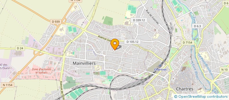 localisation de l'entreprise CHARTRES COURSES EXPRESS à MAINVILLIERS